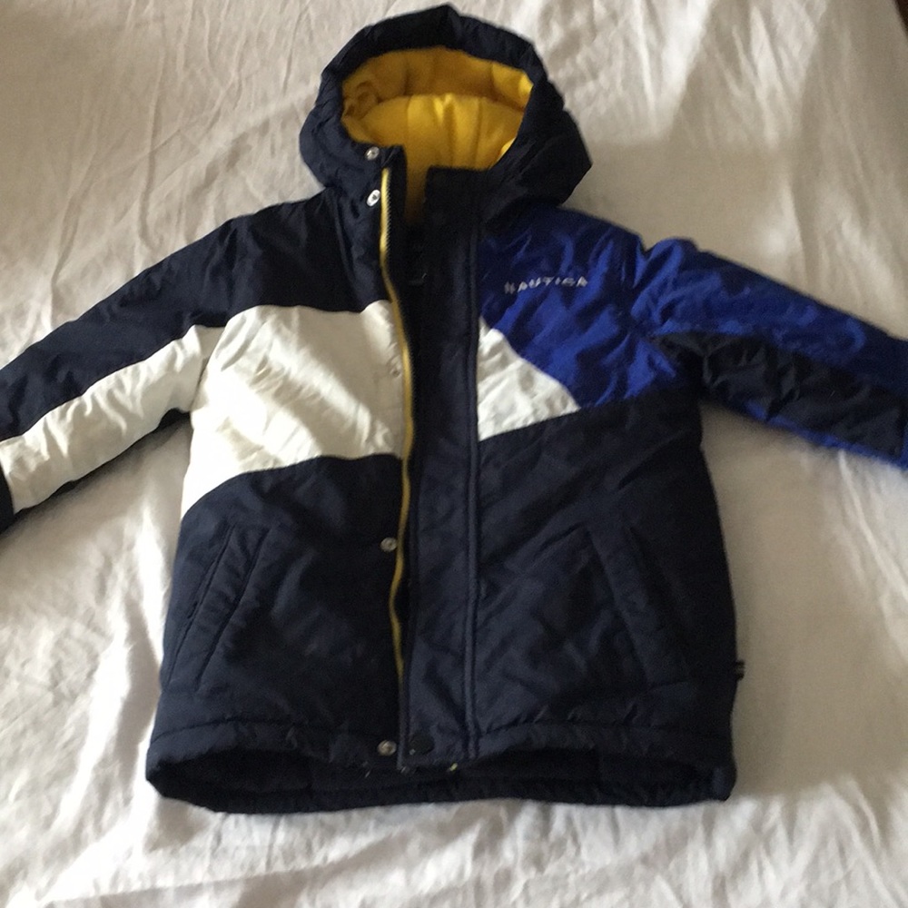 Nautica boys fleece lined winter coat size 5/6